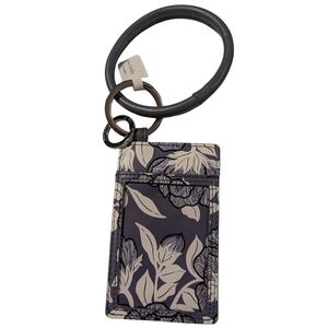 Vera Bradley Bracelet Moon Shadow Meadow Key Ring Card Case